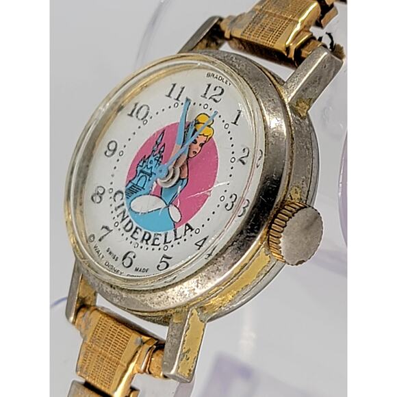 Disney Accessories Vintage Bradley Cinderella Swiss Made Watch With